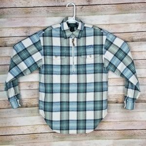Women's Ralph Lauren Flannel Quarter Zip sz P/S